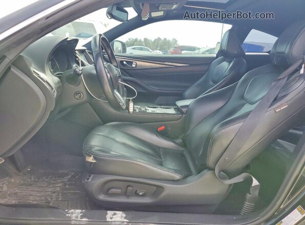JN1CV7EK7HM110682 2017 INFINITI Q60 Black წინა სალონის ხედი