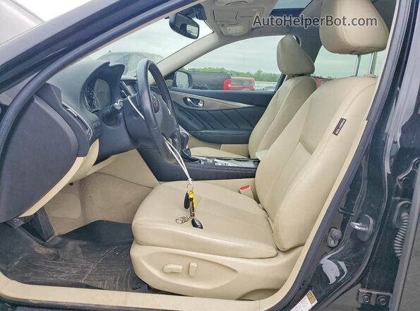 JN1EV7AP0HM738545 2017 INFINITI Q50 Black Front interior view