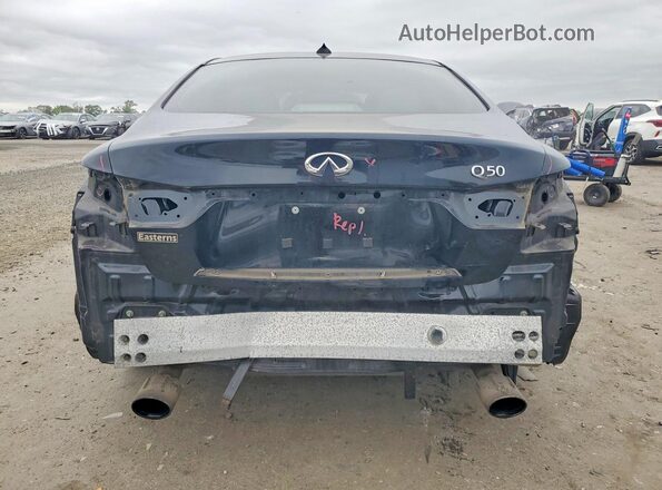 JN1EV7AP0HM738545 2017 INFINITI Q50 Black Rear view