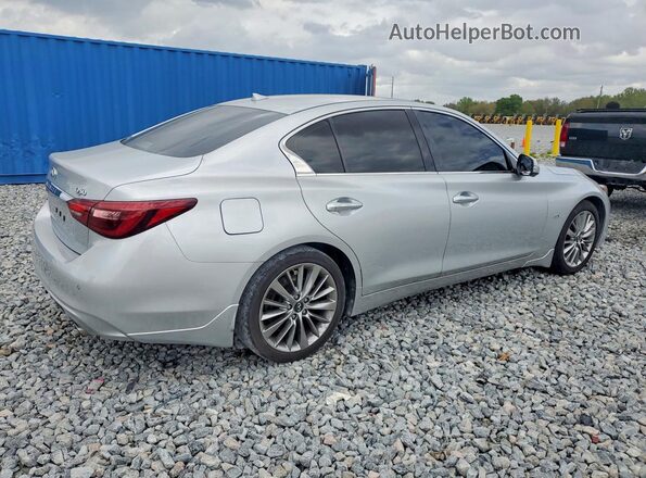 JN1EV7AP0JM350589 2018 INFINITI Q50 Silver Trasero derecho