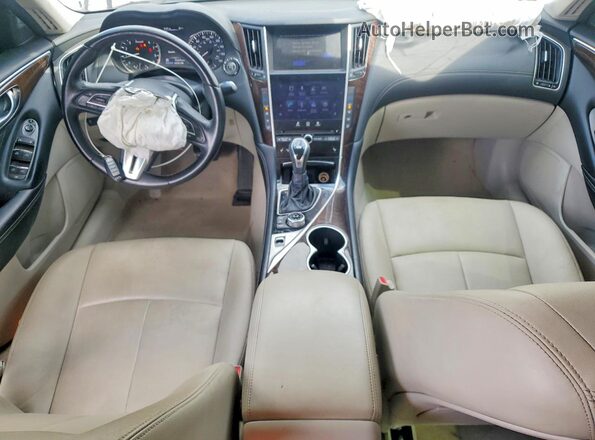 JN1EV7AP0JM350589 2018 INFINITI Q50 Silver Vista del salpicadero