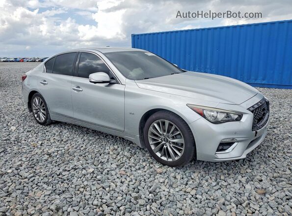 JN1EV7AP0JM350589 2018 INFINITI Q50 Silver Delantero derecho