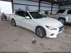 2018 Infiniti Q50 3.0t Luxe White vin: JN1EV7AP0JM350768