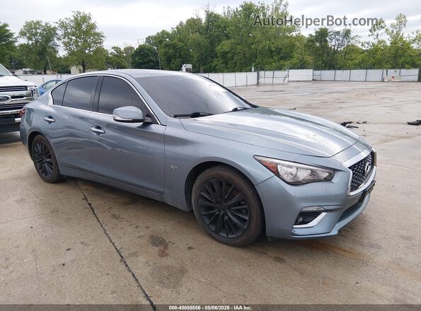 JN1EV7AP0JM355985 2018 INFINITI Q50 Blue Przód prawy