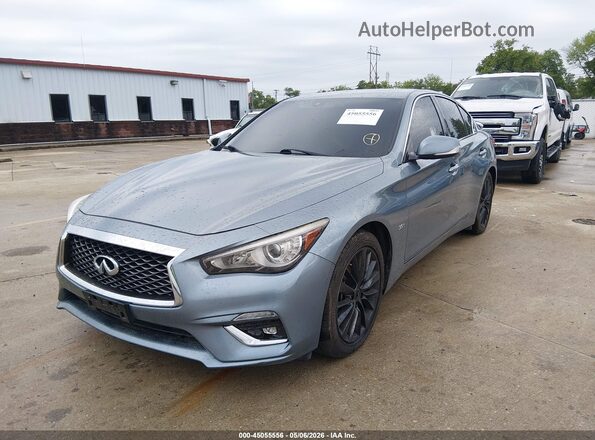 JN1EV7AP0JM355985 2018 INFINITI Q50 Blue Widok z przodu