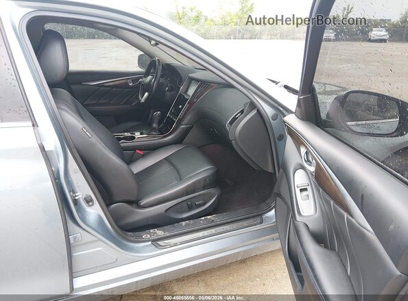 JN1EV7AP0JM355985 2018 INFINITI Q50 Blue Widok wnętrza z przodu