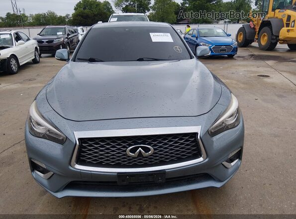 JN1EV7AP0JM355985 2018 INFINITI Q50 Blue Widok zestawu wskaźników