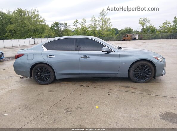 JN1EV7AP0JM355985 2018 INFINITI Q50 Blue Widok wnętrza z tyłu
