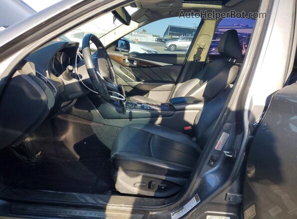 JN1EV7AP0JM356232 2018 INFINITI Q50 Charcoal Vista interior delantera