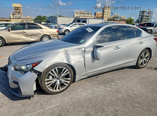 JN1EV7AP0KM514750 2019 INFINITI Q50 Silver Przód lewy