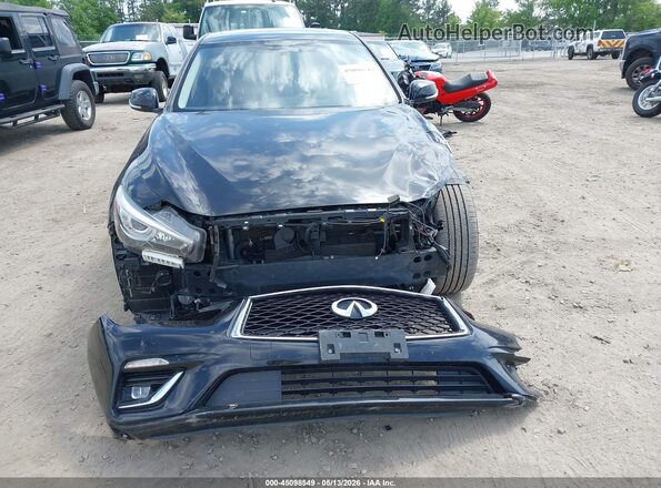 JN1EV7AP0KM542533 2019 INFINITI Q50 Black Вид задньої частини салону