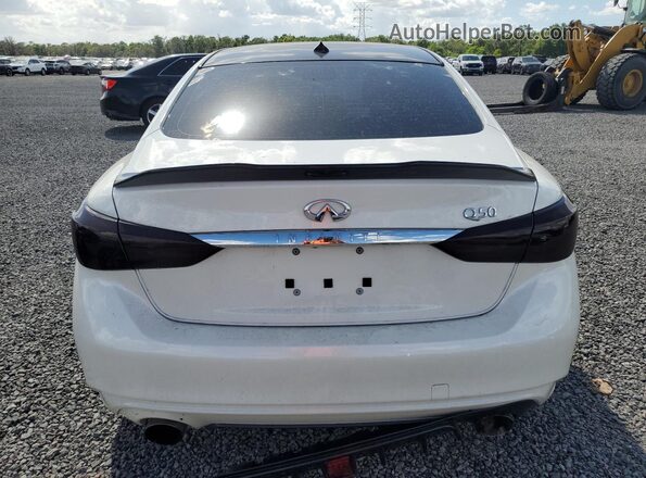 JN1EV7AP0KM542953 2019 INFINITI Q50 White Հետևի տեսք