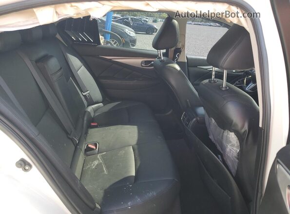 JN1EV7AP0KM542953 2019 INFINITI Q50 White Հետևի նստատեղերի տեսք