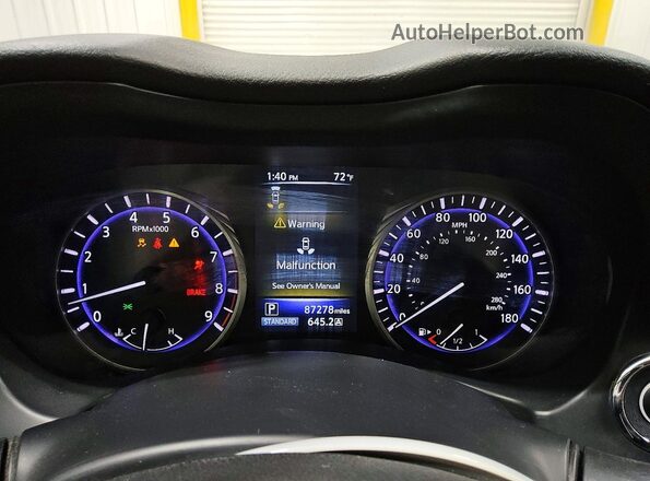 JN1EV7AP1HM732964 2017 INFINITI Q50 Белый Вид щитка приборов
