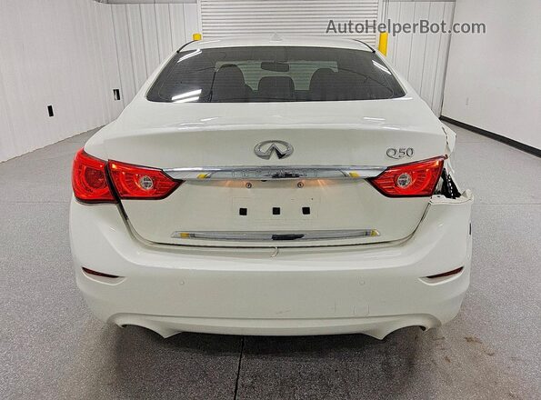 JN1EV7AP1HM732964 2017 INFINITI Q50 Белый Вид сзади