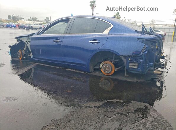 JN1EV7AP1KM541326 2019 INFINITI Q50 Blue Tył lewy