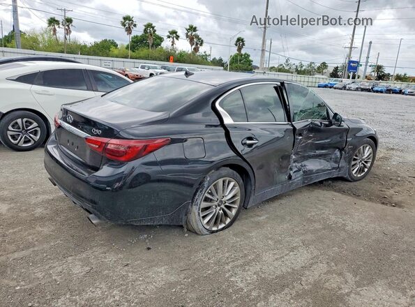 JN1EV7AP1LM205225 2020 INFINITI Q50 Черный Задняя правая четверть