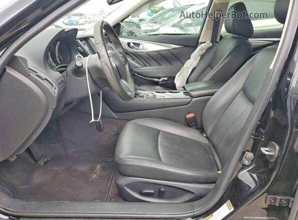 JN1EV7AP1LM205225 2020 INFINITI Q50 Черный Вид салона спереди