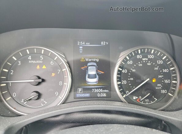 JN1EV7AP1LM205225 2020 INFINITI Q50 Черный Вид щитка приборов