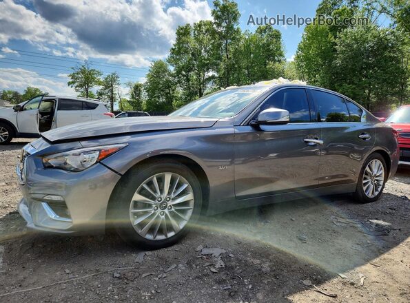 JN1EV7AP1LM207749 2020 INFINITI Q50 Серебряный Передняя левая четверть