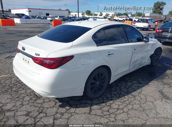 JN1EV7AP1MM706116 2021 INFINITI Q50 Белый Задняя правая четверть
