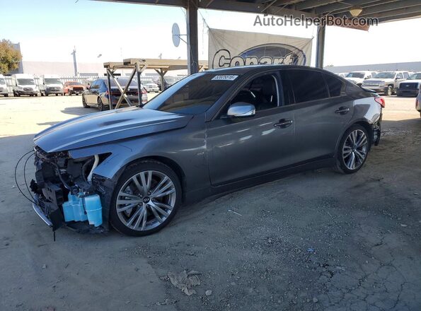 JN1EV7AP2HM731337 2017 INFINITI Q50 Серый Передняя левая четверть