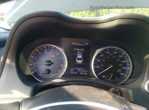 JN1EV7AP2HM733699 2017 INFINITI Q50 Черный Вид щитка приборов