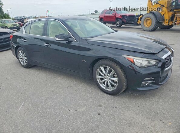 JN1EV7AP2HM733699 2017 INFINITI Q50 Черный Передняя правая четверть