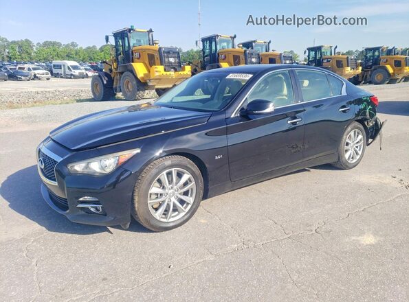 JN1EV7AP2HM733699 2017 INFINITI Q50 Черный Передняя левая четверть