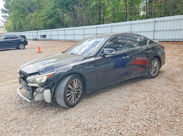 JN1EV7AP3JM591689 2018 INFINITI Q50 Черный Передняя левая четверть