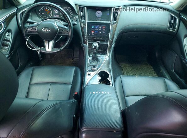 JN1EV7AP3JM591689 2018 INFINITI Q50 Черный Вид панели приборов