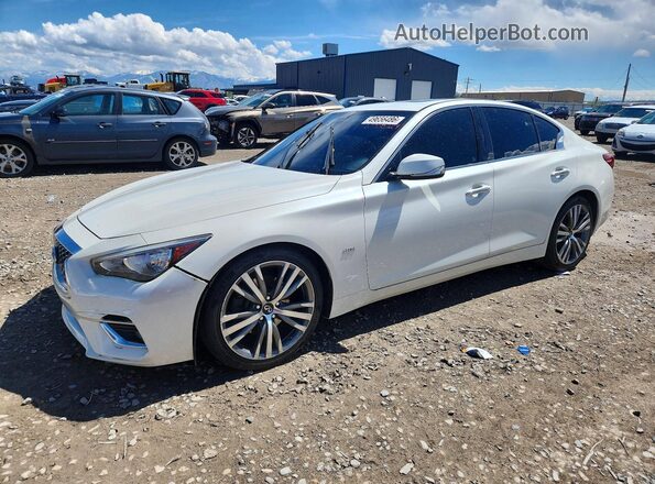 JN1EV7AP3KM510689 2019 INFINITI Q50 Белый Передняя левая четверть