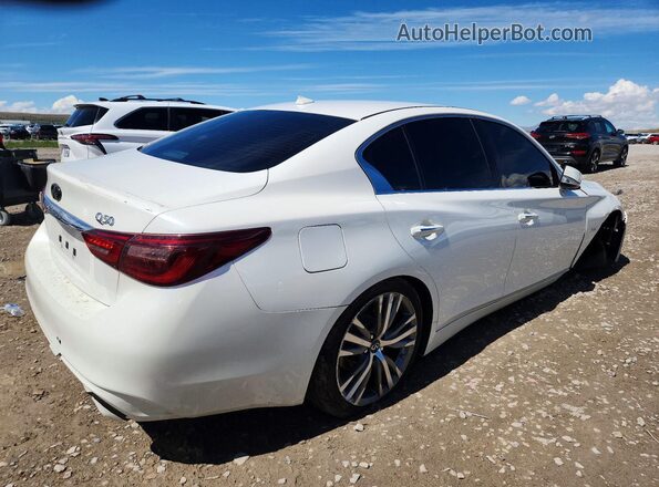 JN1EV7AP3KM510689 2019 INFINITI Q50 Белый Задняя правая четверть