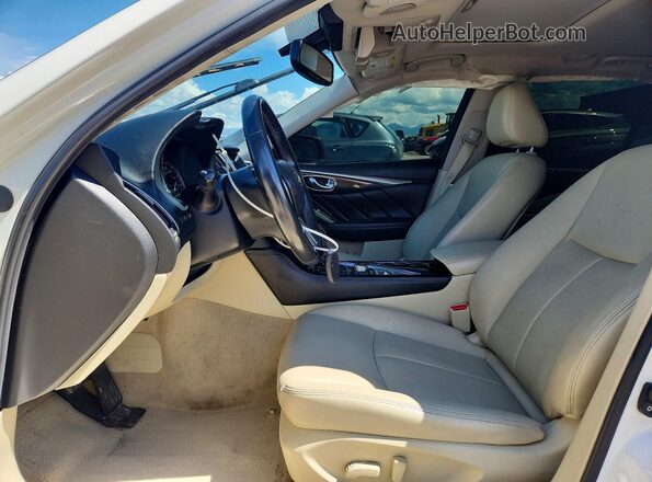 JN1EV7AP3KM510689 2019 INFINITI Q50 Белый Вид салона спереди