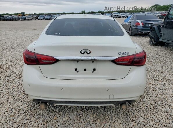 JN1EV7AP3LM200138 2020 INFINITI Q50 White Rear view