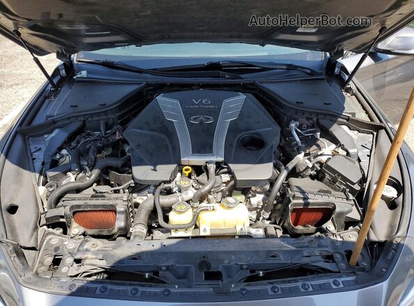 JN1EV7AP4HM743571 2017 INFINITI Q50 Серый Вид задней части салона