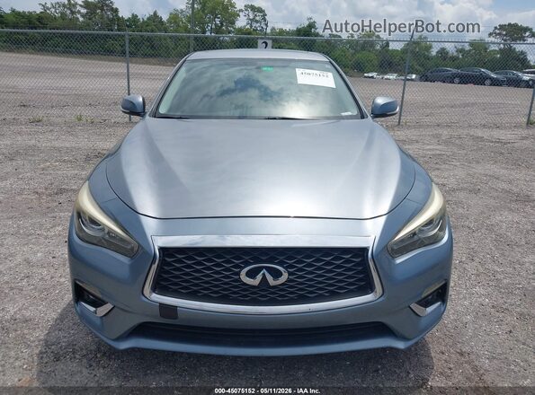 JN1EV7AP4JM351938 2018 INFINITI Q50 Light Blue Вид щитка приборов
