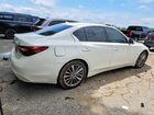 2018 Infiniti Q50 3.0t Luxe White vin: JN1EV7AP4JM352703