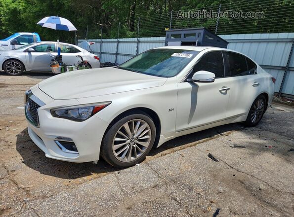 JN1EV7AP4JM352703 2018 INFINITI Q50 White Передня ліва чверть