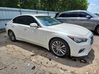 2018 Infiniti Q50 3.0t Luxe White vin: JN1EV7AP4JM352703