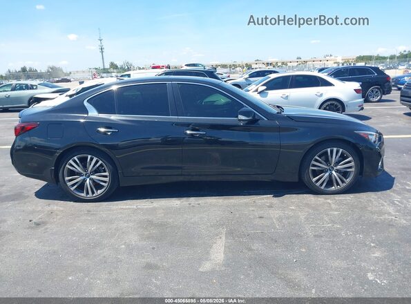 JN1EV7AP4LM201170 2020 INFINITI Q50 Black Widok wnętrza z tyłu