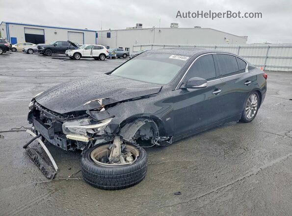 JN1EV7AP4LM202786 2020 INFINITI Q50 Black Առջևի ձախ երեք քառորդ տեսարան