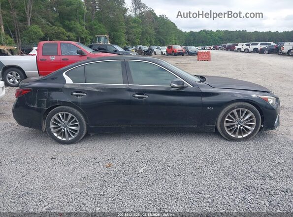 JN1EV7AP5JM350507 2018 INFINITI Q50 Black Widok wnętrza z tyłu