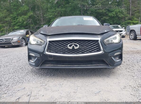 JN1EV7AP5JM350507 2018 INFINITI Q50 Black Widok zestawu wskaźników