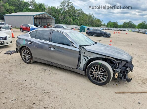 JN1EV7AP5JM351639 2018 INFINITI Q50 Gray Przód prawy