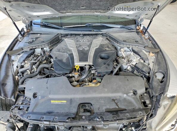 JN1EV7AP5JM590642 2018 INFINITI Q50 Серебряный Вид задней части салона