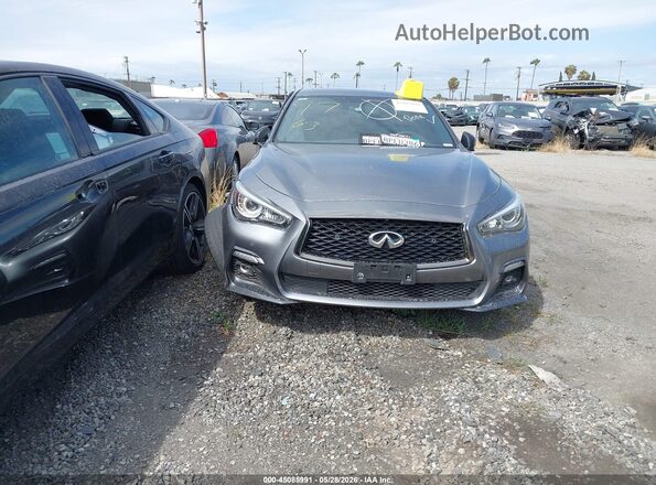 JN1EV7AP7LM206587 2020 INFINITI Q50 Серебряный Вид задней части салона