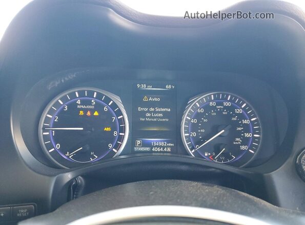 JN1EV7AP8HM732492 2017 INFINITI Q50 White Widok zestawu wskaźników