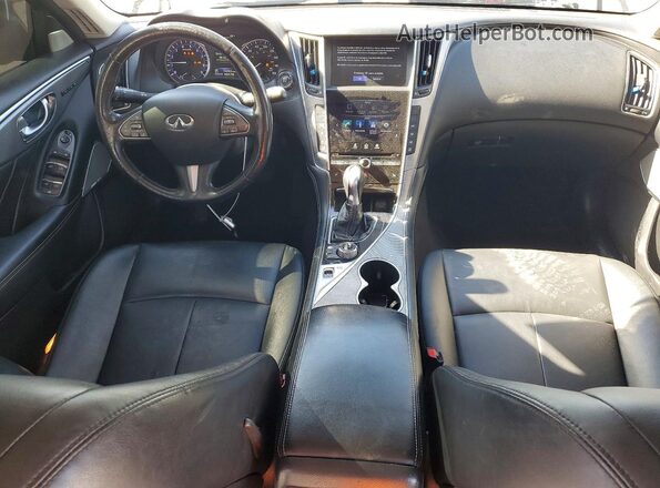 JN1EV7AP8HM732492 2017 INFINITI Q50 White Widok deski rozdzielczej