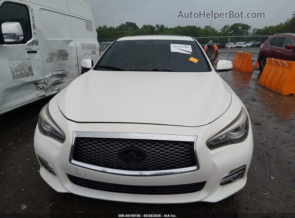 JN1EV7AP8HM738468 2017 INFINITI Q50 Белый Вид щитка приборов